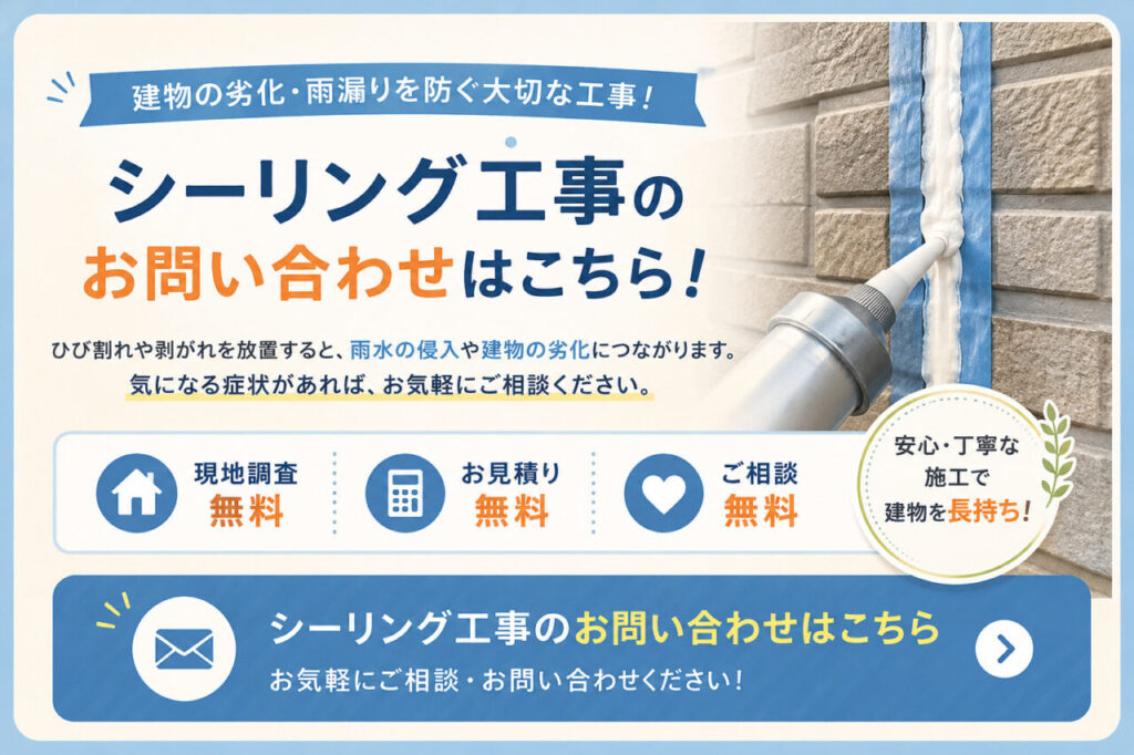 シーリング工事のお問い合わせ